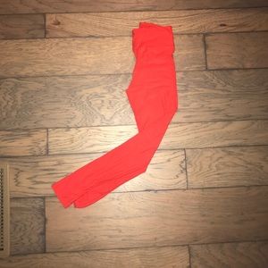 LuLaRoe red leggings - women's one size